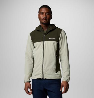 Veste de Randonnée Softshell à Capuche Heather Canyon II Homme, Color: Safari, Greenscape, image 1