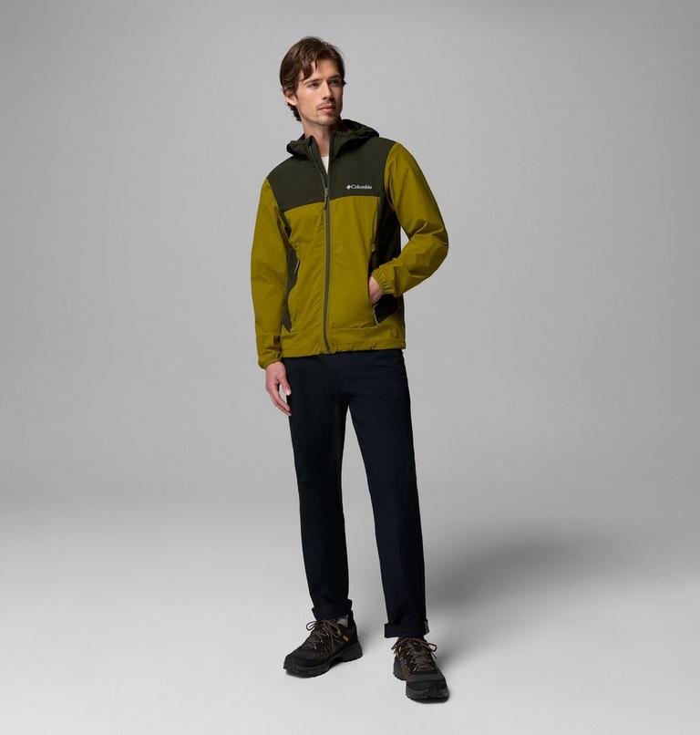 Heather Canyon II Softshell Wanderjacke mit Kapuze f&uuml;r M&auml;nner, Color: Mossy Green, Greenscape, image 2