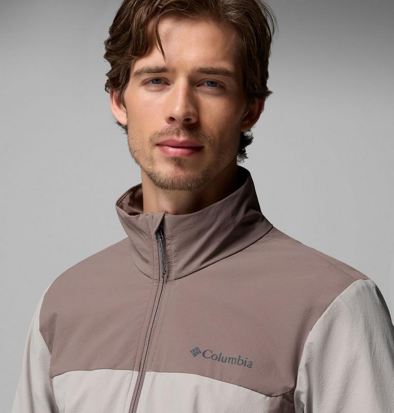 Men's Heather Canyon II Softshell Hiking Jacket, Color: Flint Grey, Iron, image 6