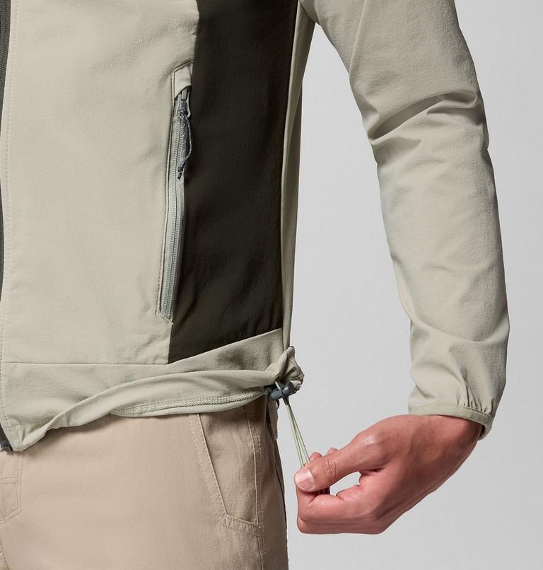 Chaqueta softshell de senderismo Heather Canyon II para hombre, Color: Safari, Greenscape, image 6