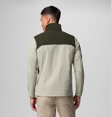 Men's Heather Canyon II Softshell Hiking Jacket, Color: Safari, Greenscape, image 7