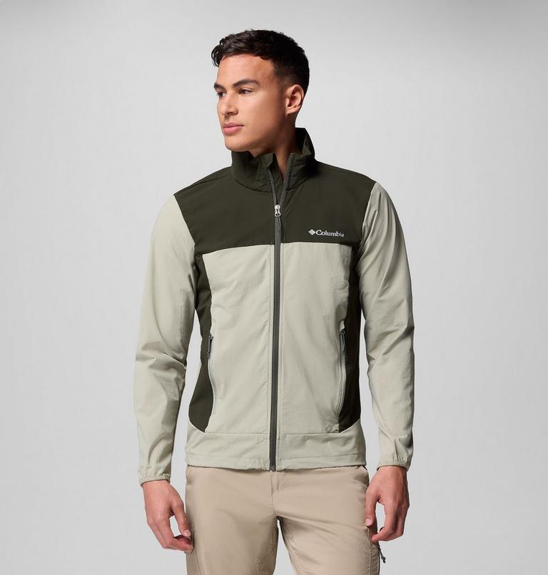Chaqueta softshell de senderismo Heather Canyon II para hombre, Color: Safari, Greenscape, image 1