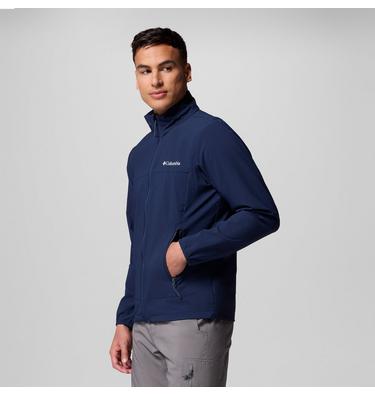 Men's Heather Canyon II Softshell Hiking Jacket, Color: Collegiate Navy, image 12