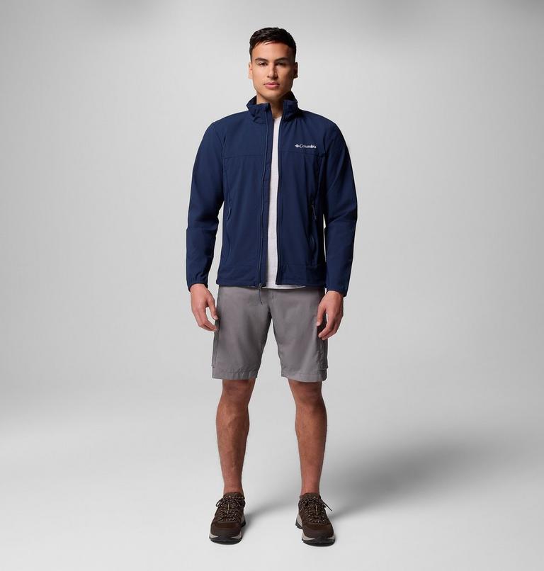 Men's Heather Canyon II Softshell Hiking Jacket, Color: Collegiate Navy, image 7