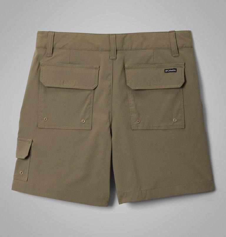 Boys' Tech Trail Utility Hiking Shorts, Color: Stone Green, image 2