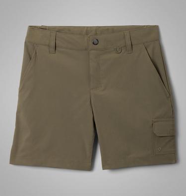 Boys' Tech Trail Utility Shorts, Color: Stone Green, image 5
