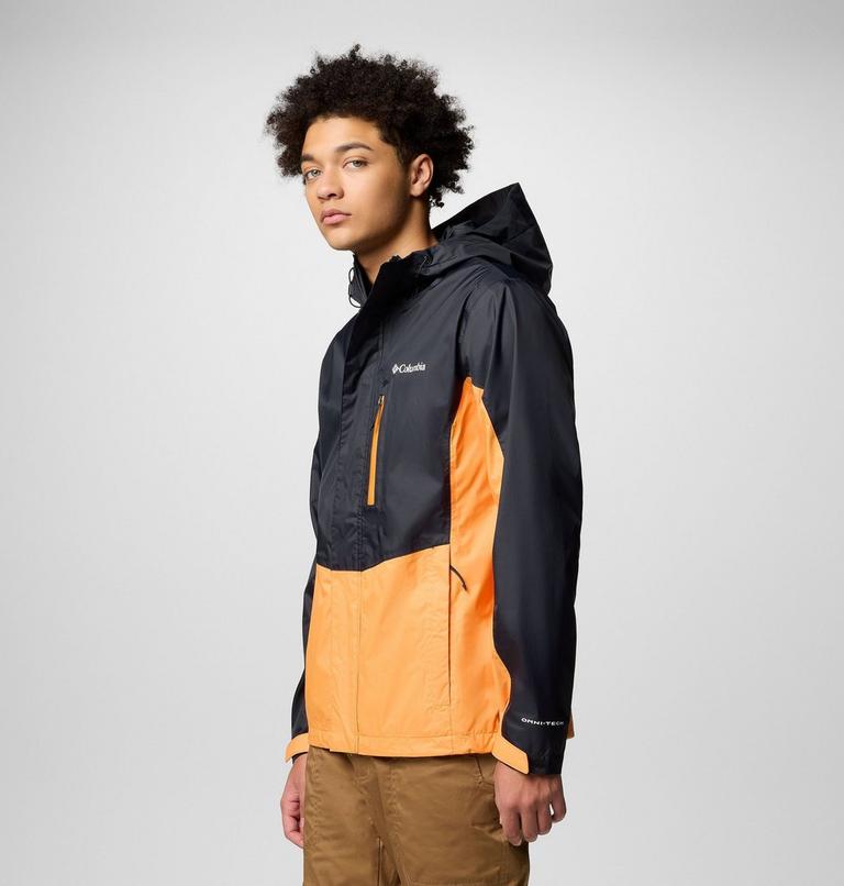 Men's Pouring Adventure III Waterproof Hiking Jacket, Color: Black, Koi, image 4