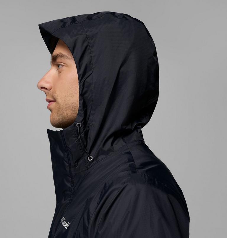 Chaqueta de senderismo impermeable Pouring Adventure III para hombre, Color: Black, City Grey, image 8