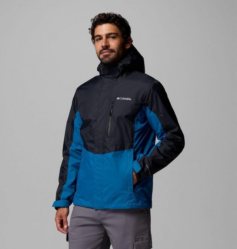 Chaqueta de senderismo impermeable Pouring Adventure III para hombre, Color: Black, Phoenix Blue, image 4