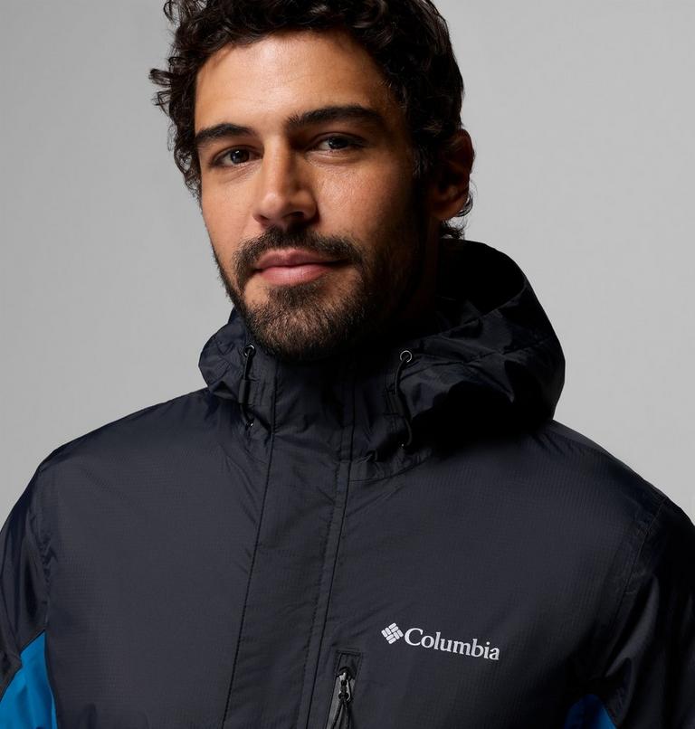 Chaqueta de senderismo impermeable Pouring Adventure III para hombre, Color: Black, Phoenix Blue, image 7
