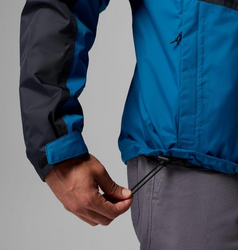 Chaqueta de senderismo impermeable Pouring Adventure III para hombre, Color: Black, Phoenix Blue, image 9