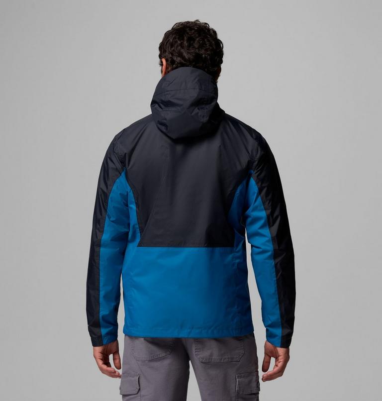 Chaqueta de senderismo impermeable Pouring Adventure III para hombre, Color: Black, Phoenix Blue, image 3