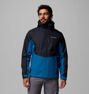 Chaqueta de senderismo impermeable Pouring Adventure III para hombre, Color: Black, Phoenix Blue, image 1
