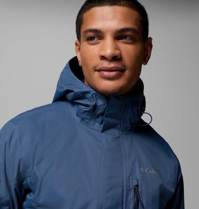 Men's Pouring Adventure III Waterproof Hiking Jacket, Color: Dark Mountain, image 7