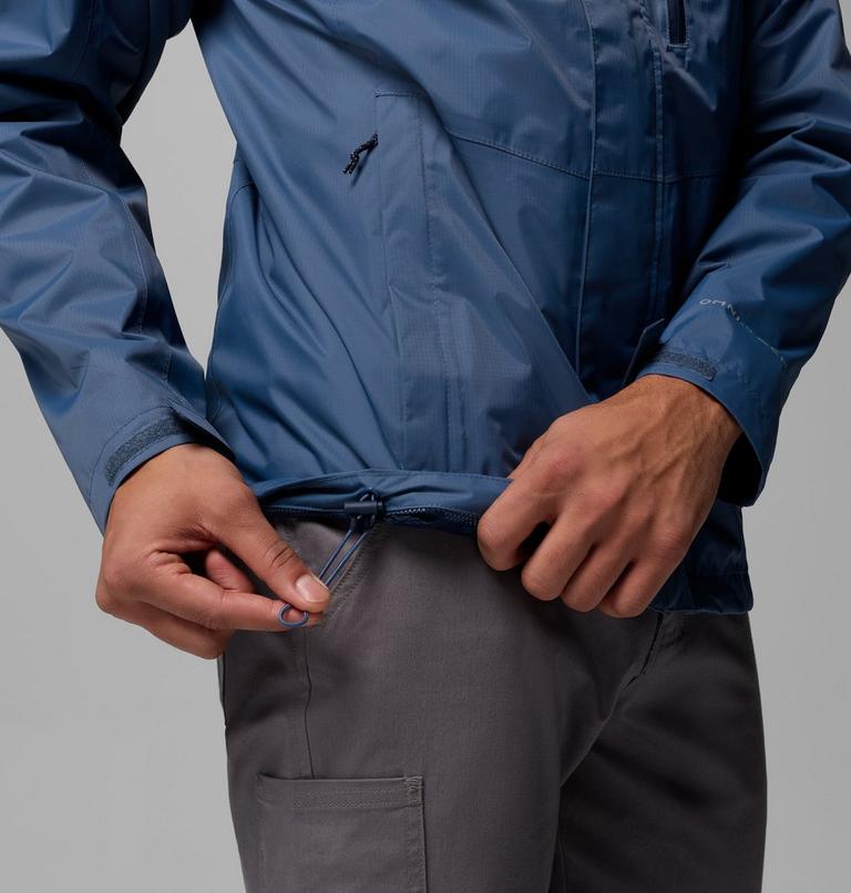 Men's Pouring Adventure III Waterproof Hiking Jacket, Color: Dark Mountain, image 9