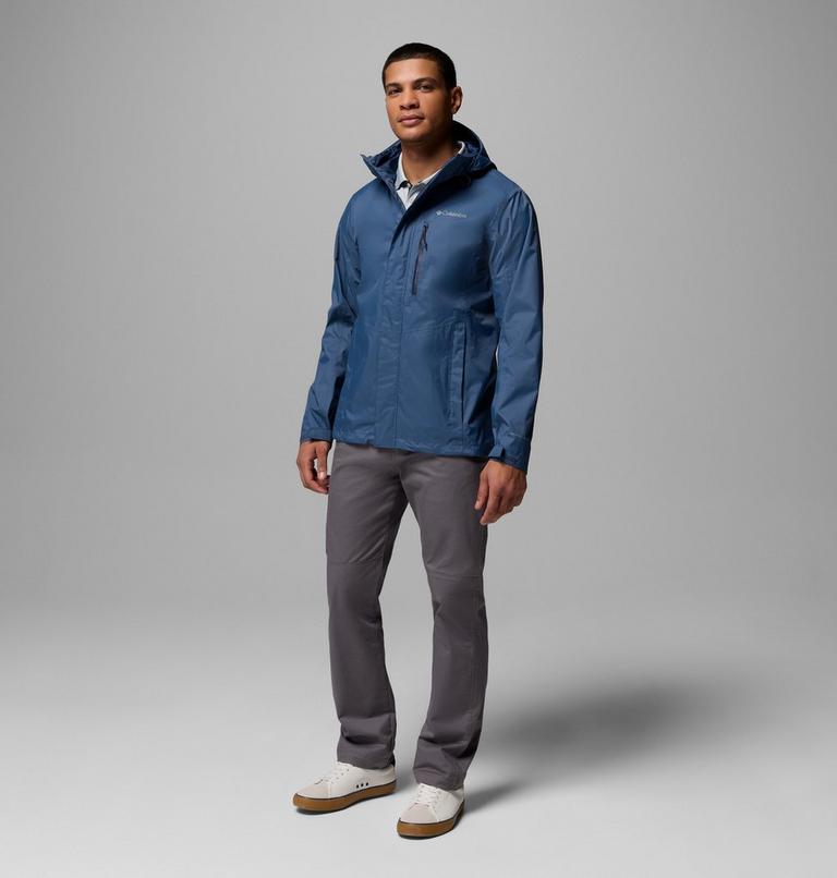 Men's Pouring Adventure III Waterproof Hiking Jacket, Color: Dark Mountain, image 2