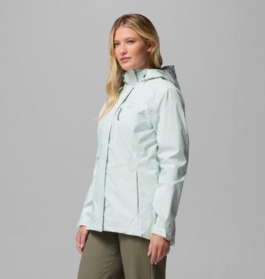 Women's Pouring Adventure III Waterproof Hiking Jacket, Color: Tea Light, image 8