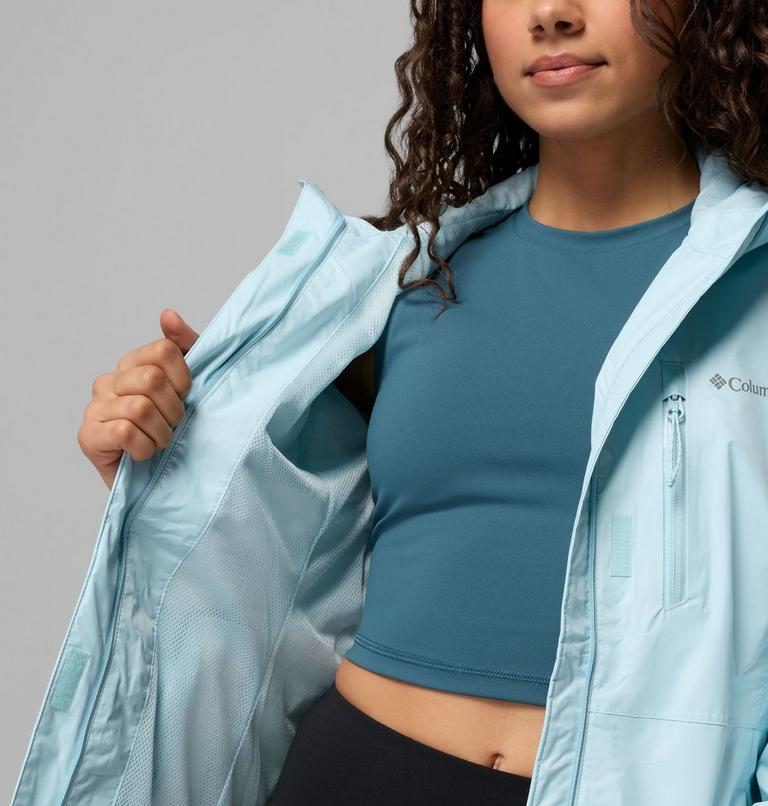 Women's Pouring Adventure III Waterproof Hiking Jacket, Color: Marine Light, image 6