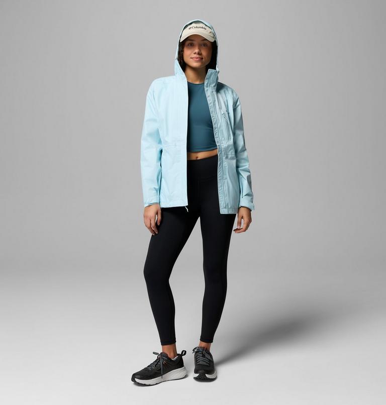 Women's Pouring Adventure III Waterproof Hiking Jacket, Color: Marine Light, image 2