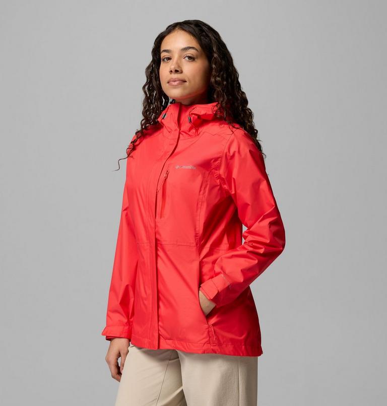 Women's Pouring Adventure III Waterproof Hiking Jacket, Color: Poppy Red, image 4