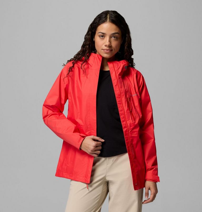 Women's Pouring Adventure III Waterproof Hiking Jacket, Color: Poppy Red, image 5