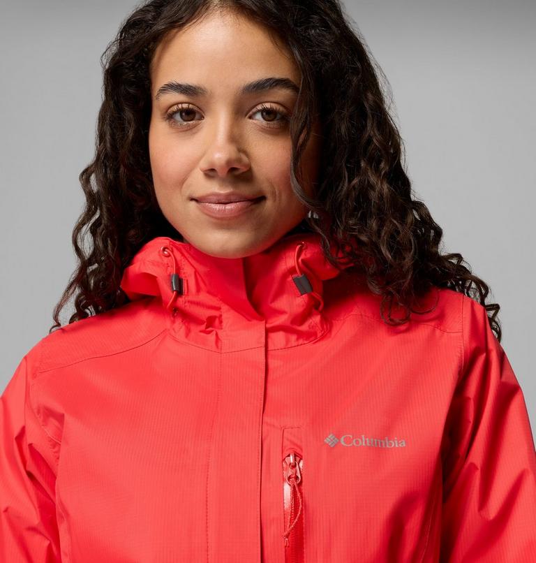 Women's Pouring Adventure III Waterproof Hiking Jacket, Color: Poppy Red, image 7