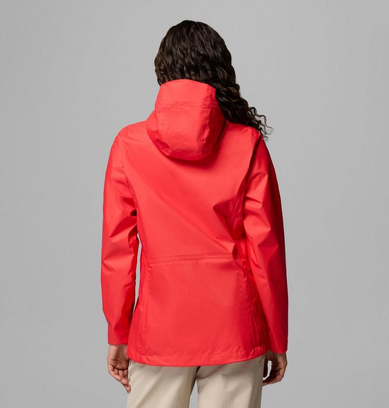 Women's Pouring Adventure III Waterproof Hiking Jacket, Color: Poppy Red, image 3