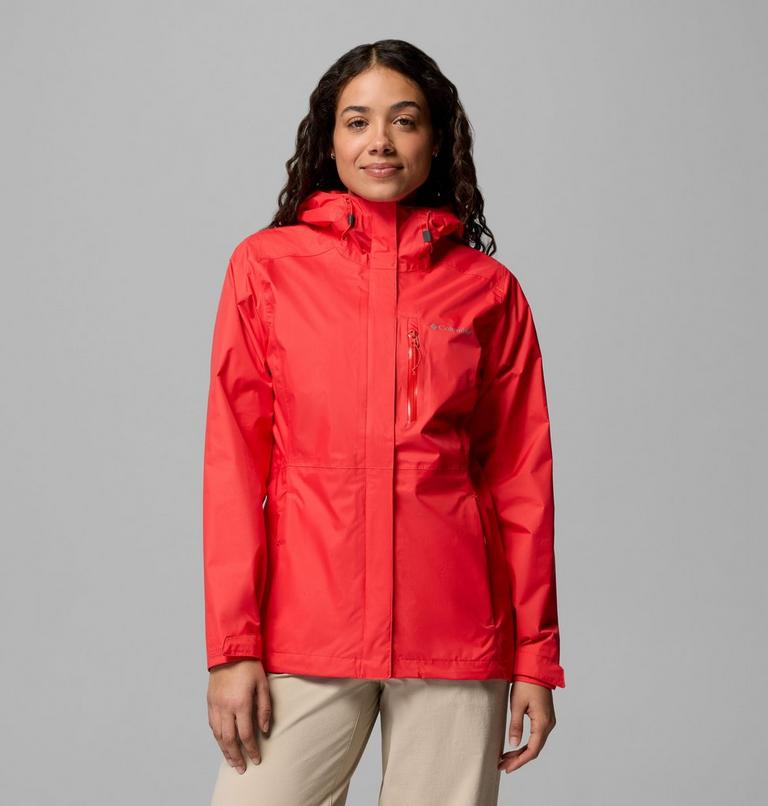 Women's Pouring Adventure III Waterproof Hiking Jacket, Color: Poppy Red, image 1