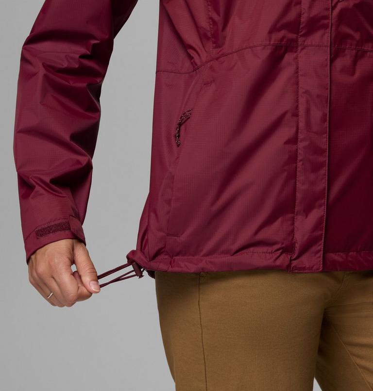 Women's Pouring Adventure III Waterproof Hiking Jacket, Color: Rich Wine, image 9