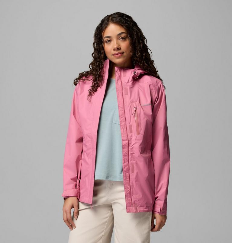 Women's Pouring Adventure III Waterproof Hiking Jacket, Color: Rosette, image 5