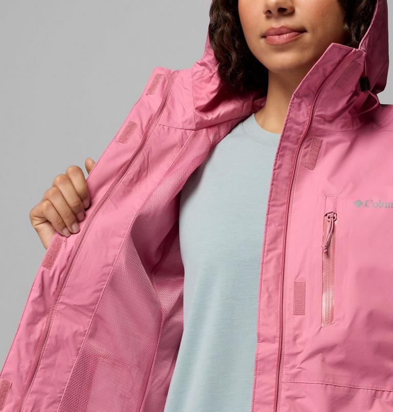 Women's Pouring Adventure III Waterproof Hiking Jacket, Color: Rosette, image 6