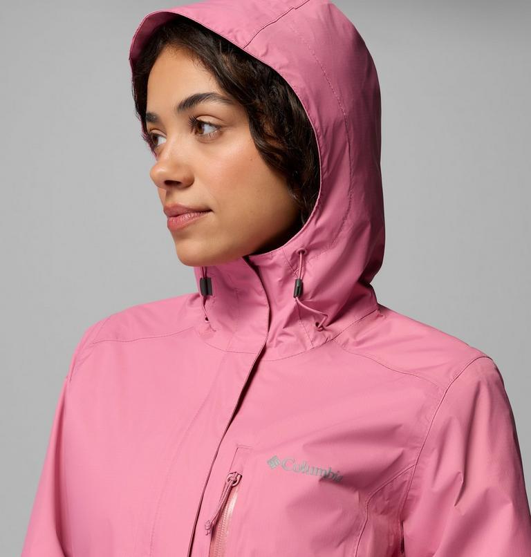 Women's Pouring Adventure III Waterproof Hiking Jacket, Color: Rosette, image 8
