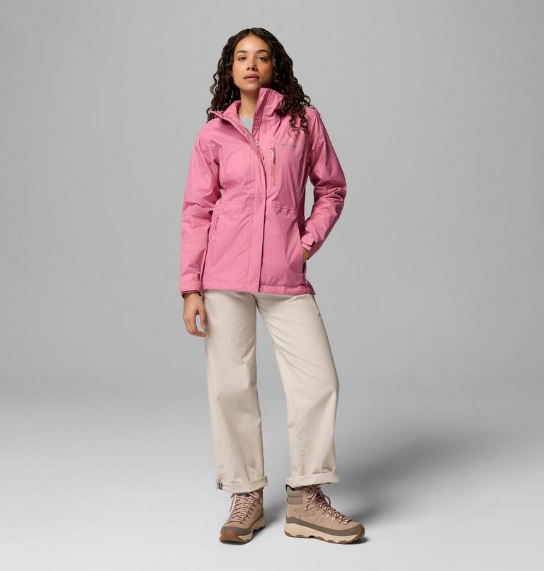 Women's Pouring Adventure III Waterproof Hiking Jacket, Color: Rosette, image 2