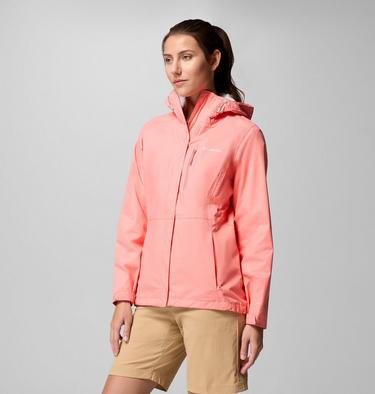 Women's Pouring Adventure III Waterproof Hiking Jacket, Color: Alpenglow, image 3