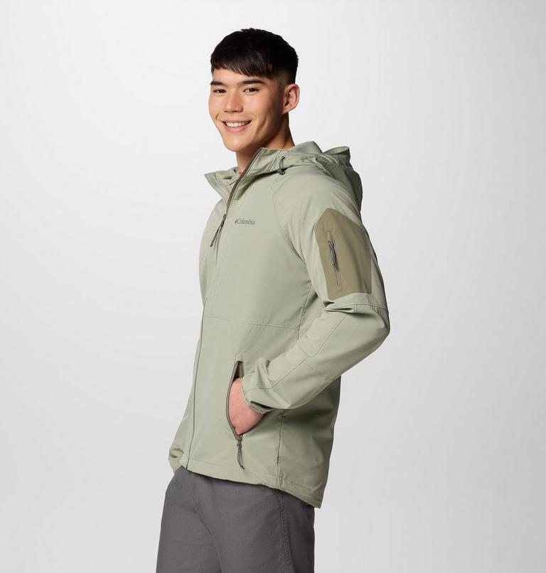 Chaqueta softshell de senderismo con capucha Tall Heights II para hombre, Color: Safari, image 3