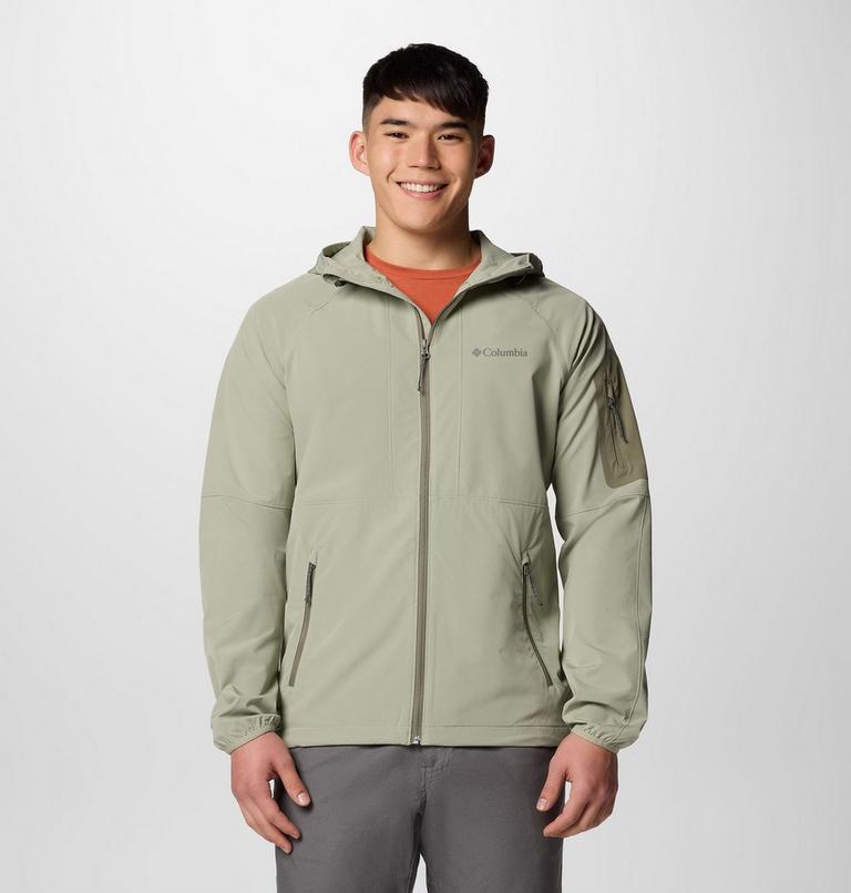 Chaqueta softshell de senderismo con capucha Tall Heights II para hombre, Color: Safari, image 1
