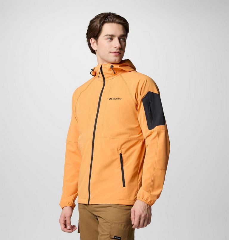 Chaqueta softshell de senderismo con capucha Tall Heights II para hombre, Color: Koi, image 3