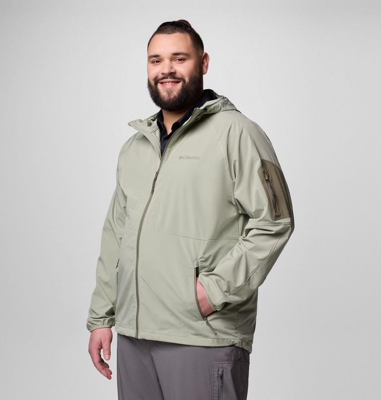 Men's Tall Heights II Hooded Softshell Jacket - Extended Size, Color: Safari, image 3
