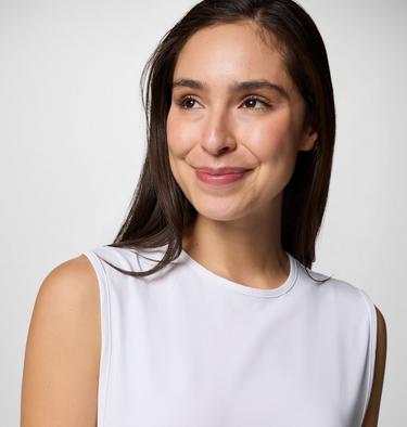 Women's Chill River II Technical Tank, Color: White, image 4