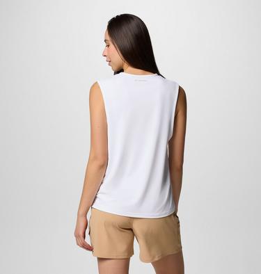 Women's Chill River II Technical Tank, Color: White, image 2