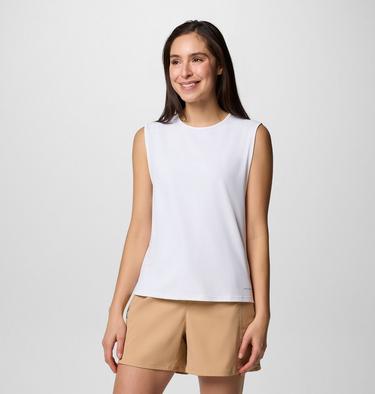 Women's Chill River II Technical Tank, Color: White, image 1