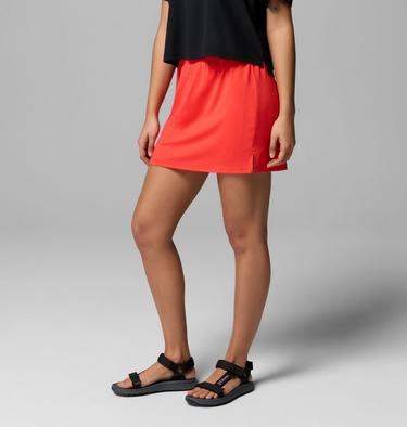 Jupe-Short de Randonn&eacute;e Technique Chill River Femme, Color: Poppy Red, image 4