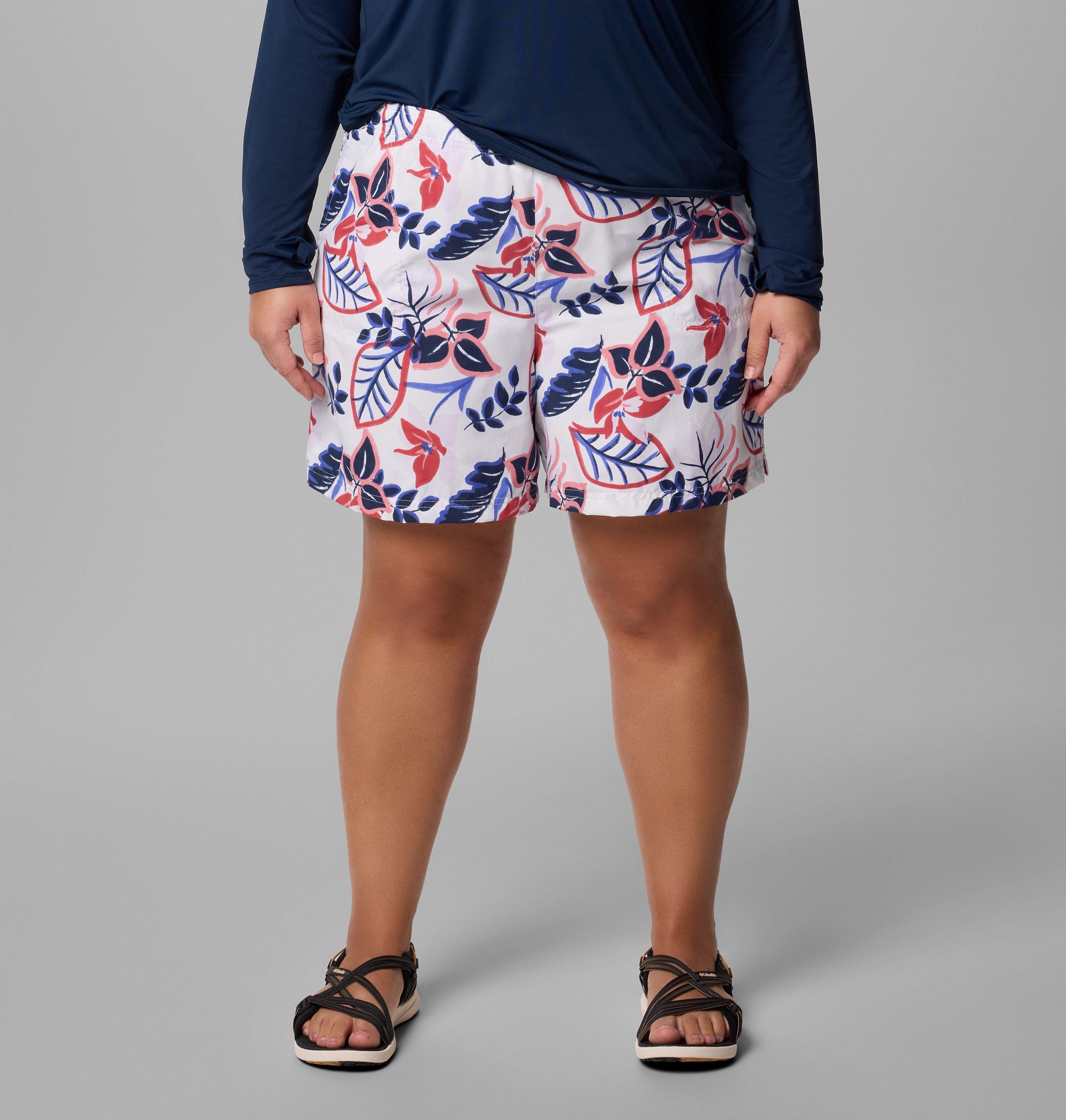 Columbia Women's Sandy River Printed Shorts III - Plus Size-