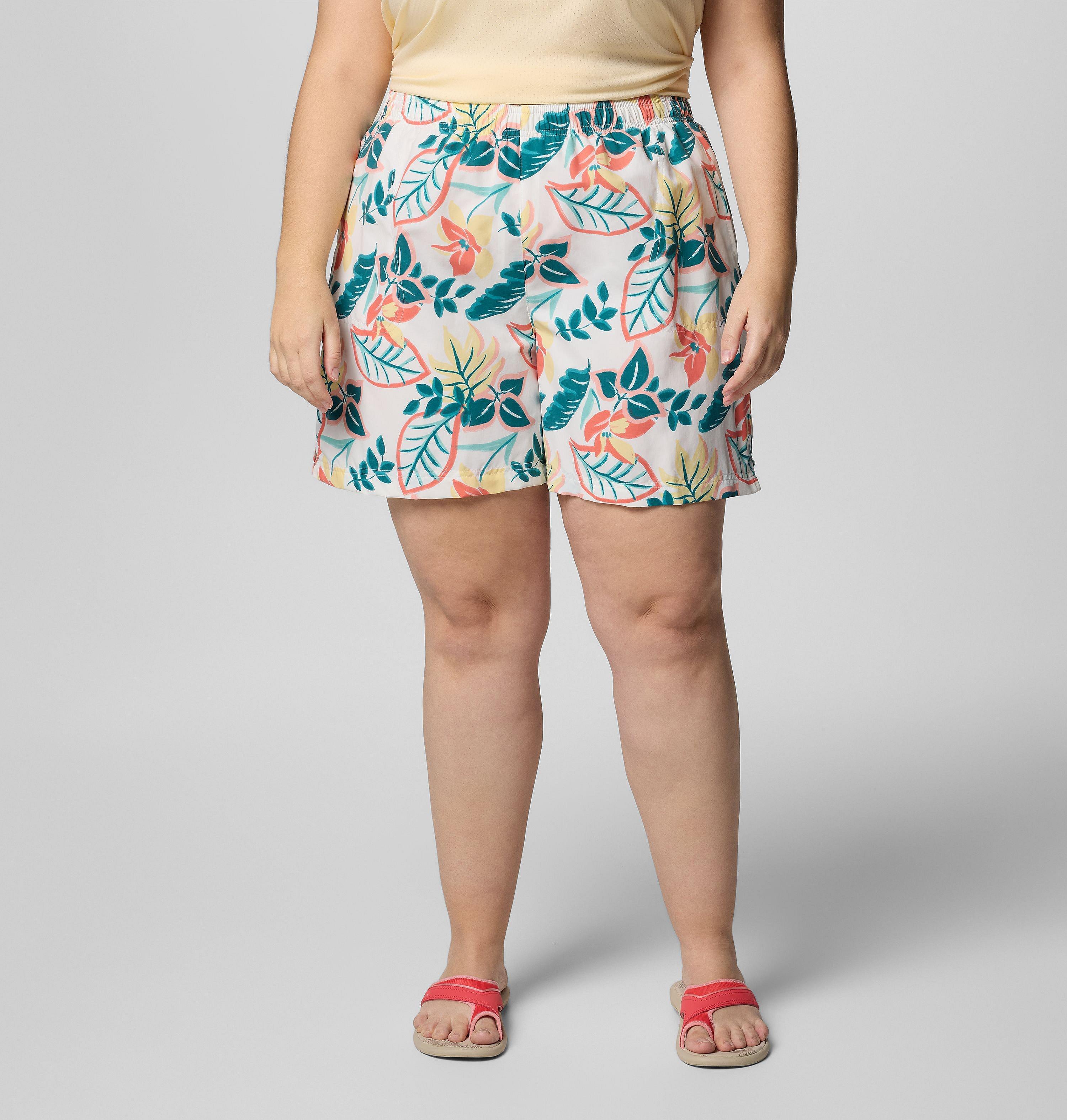 Columbia Women's Sandy River  Printed Shorts III - Plus Size-