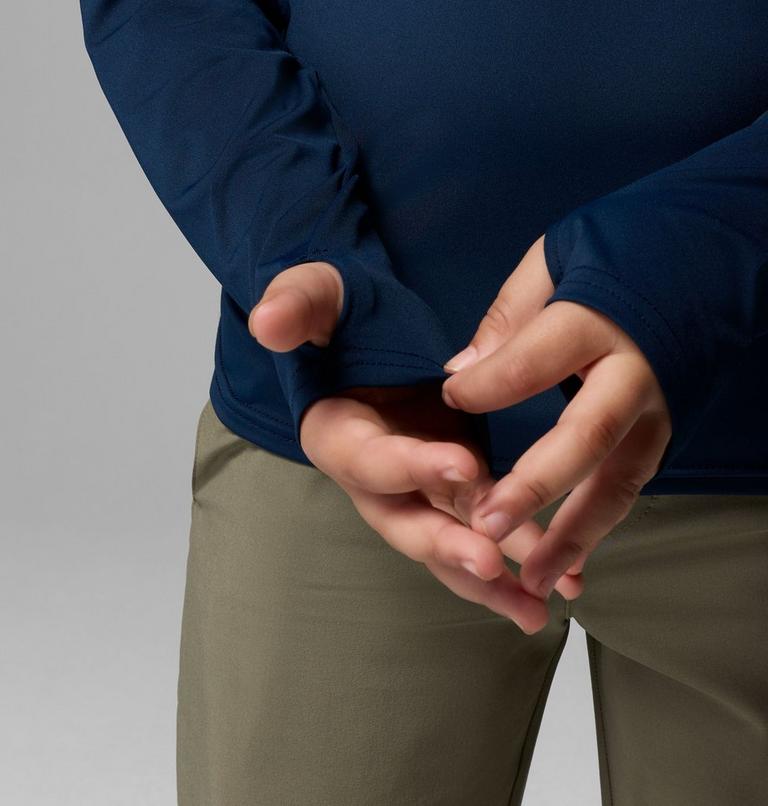 Youth Chill River Long Sleeve T-Shirt, Color: Collegiate Navy, image 6