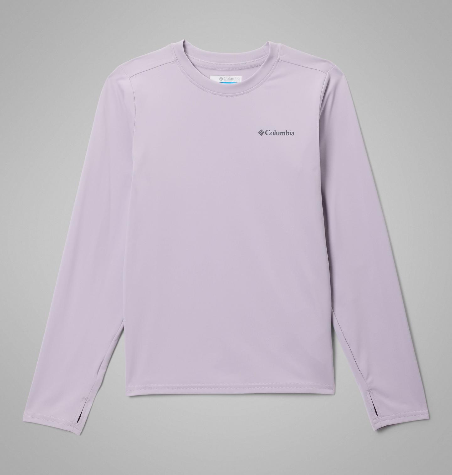 Детская рубашка Columbia Chill River Long Sleeve, цвет: Лавандовый жемчужный — фото 1