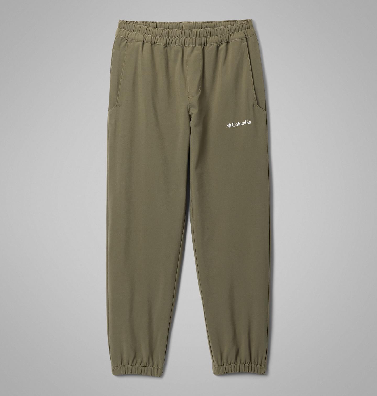 Брюки Columbia Hike II Joggers для мальчиков, цвет: Каменный зелёный — фото 1