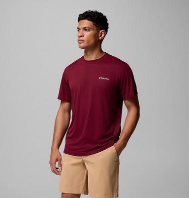 Men's Zero Rules Light Technical T-Shirt, Color: Rich Wine, image 4
