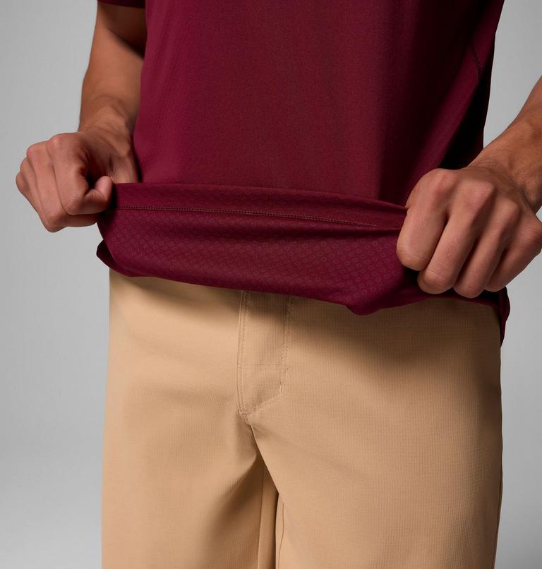 Men's Zero Rules Light Technical T-Shirt, Color: Rich Wine, image 5