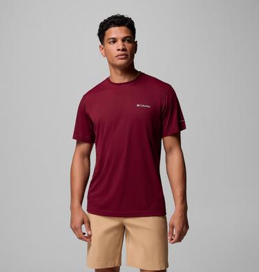 Men's Zero Rules Light Technical T-Shirt, Color: Rich Wine, image 1